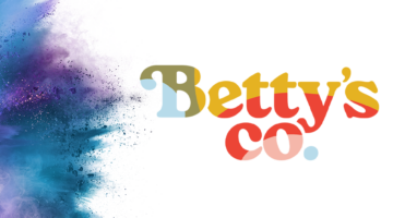 Catalyst powder burst with text "Investment announcement" and Betty's Co. logo.