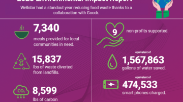 2023 Environmental Impact infographic.
