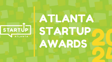 Banner logo for the 2024 Atlanta Startup Awards.