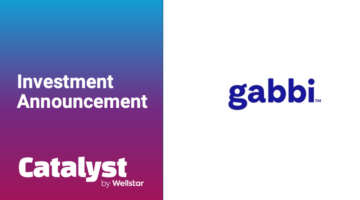 Investment Announcement graphic featuring the Gabbi logo.